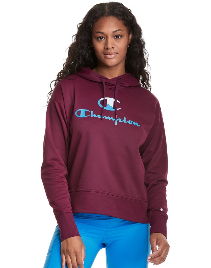 Sudadera Con Capucha Champion Mujer - Game Day Split Logo ( Moradas Oscuro ) 3814905-XW